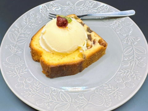 ～モニターが選んだベストな組み合わせ～ふくたまごアイス×ふくたまごパウンドケーキ