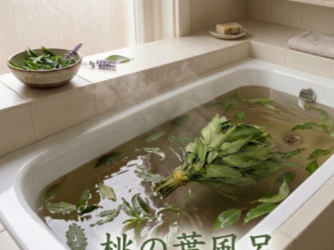 桃の葉（生葉）🌿300枚以上☆桃の葉風呂、手作り桃の葉ローション等に♪☆農薬、除草剤、化学肥料等不使用の桃の木の生葉☆自然栽培🌿ゆうパック🏣