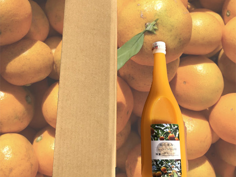 【ご家庭用】自然栽培温州みかんを皮ごと使用！『純の恵み』【自然栽培100%みかんジュース 720ml】