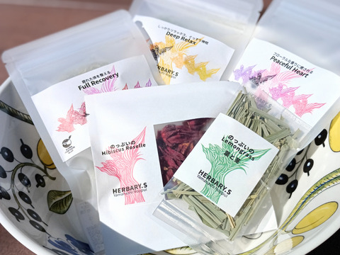 【福袋2025ギフトボックス】18%お得！体と心に沁み渡る豊かな香りと味わい！ハーブティー詰め合わせ計5種（2850円相当）（農薬化学肥料不使用、植物由来ティーバッグ使用）