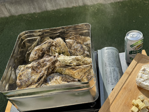 おかわり３ｋｇ付セット★無選別蒸し缶２ｋｇ 加熱用 牡蠣 宮城県産 殻付き 牡蠣 【現在 急速冷凍品で出荷中】殻付き 牡蠣 殻付 蒸しカンカン ガンガン焼き ガンガン蒸し 貝 貝類 松島牡蠣屋 生牡蠣