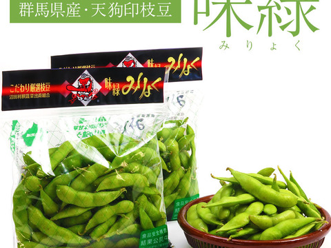 天狗印枝豆　味緑（みりょく）２５０g☓２０袋