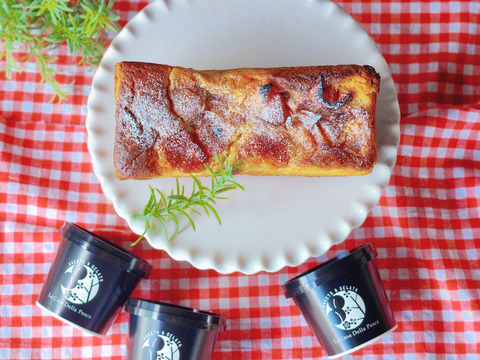 【母の日ギフト】熟柿のコク！柿のパウンドケーキとジェラート3個セット