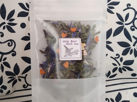 ♡アーユルヴェーダ万能のハーブ❣  ホーリーバジルティー《花茶》【国産・農薬不使用・添加物無添加】