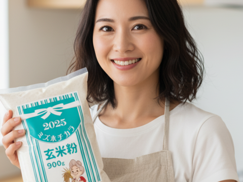 ミズホチカラ パン用 玄米粉 900g 2025年 新米の米粉 国産 グルテンフリー ほのかに甘みのある寒冷地栽培 岡山の雪国 ひるぜん高原産