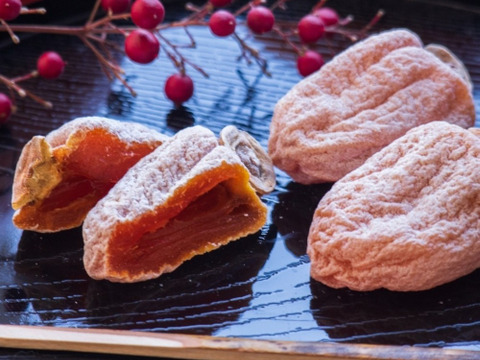 もち肌市田柿セット　(170gパック×2,化粧箱700g)　　干し柿　お得セット　限定品