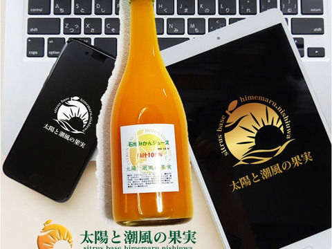 《果汁100％糖度：13.9》ひめまる・石地みかんジュース720ml×３本