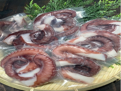 冷凍ボイルタコ 足のみ 合計1kg（100g前後×7〜14パック）