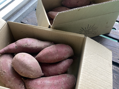 自然農法★熟成★栄養価の高いサツマイモ紅おとめ　土付き　　2kg