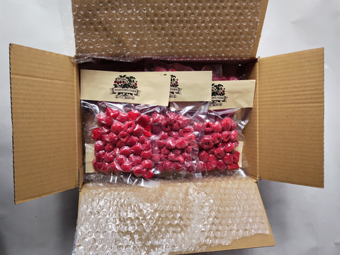 樹上完熟冷凍ラズベリー真空パック100g×６ｐ