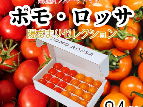 母の日ギフト｜ポモ・ロッサ　陽だまりセレクション｜赤とオレンジ、2種のフルーツトマト食べ比べギフト24粒入り