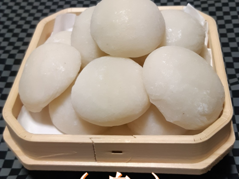 ネコポス配送　★新米の香り　つきたてまる餅★　10種類のパターンから選択　〇玄米もち２袋（12個）