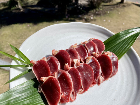 さつま極鶏大摩桜　砂ずりカット単品（加熱用）冷凍