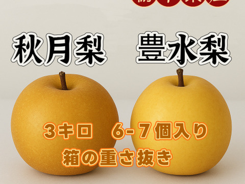 豊水梨とあきづき梨食べ比べセット
