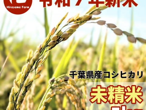 未精米【令和7年新米】ヒラヤマファームの米（5kg）