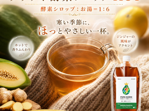 パパイア王子 宮崎パパイア酵素シロップ 酵素シロップ シロップ 250ml 希釈ドリンク 酵素 青パパイヤ スーパーフード パパイン酵素 日本産 ポリフェノール パパイヤ