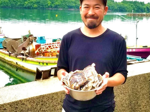 【夏ギフト】奥能登はいらんかいね　石川県穴水産　濃厚　岩牡蠣（生食用）　8個　＜300g以上～500g前後/１個＞　短冊熨斗対応可