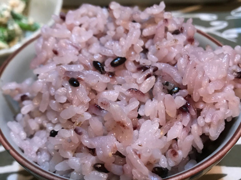 メール便〉赤米・黒米よりどり4個【無肥料・栽培期間中農薬不