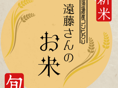 令和7年産新米栃木県産美味しいコシヒカリ遠藤さんのお米5k