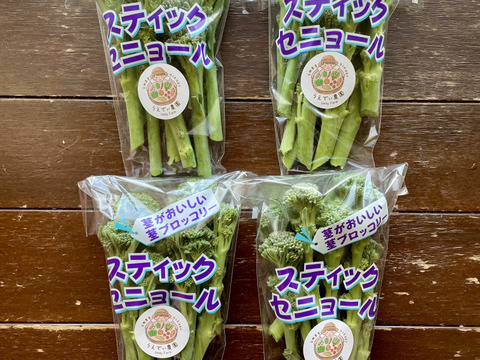 茎ブロッコリー4袋×130g  農薬・化学肥料不使用