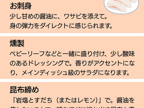 【父の日ギフト】【食べ比べ】鯛さしみ3種セット（さしみ130g、昆布締め60g×2、スモーク60g×2）