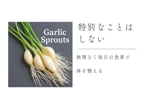お試し価格《新規15名様限定》栄養満点にんにくスプラウト（10本）一品分のレシピ付き