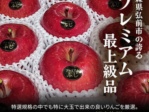 青森県産りんご 【大人気】【代々受け継がれた匠の味】大玉プレミアム蜜入り葉とらずさんふじ3Kg糖度13度以上