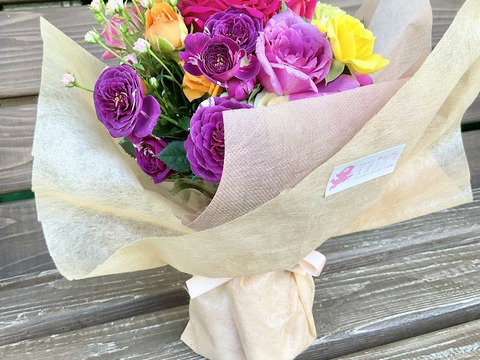 自立する花束▶マジカルブーケ(色おまかせ10～15本)