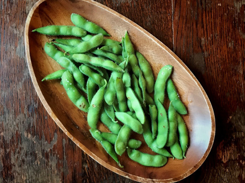 【自然栽培】枝豆(茶豆) サヤのみ１kg★農薬・肥料不使用｜茶大豆えだまめ