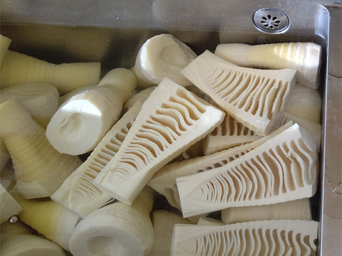 【minoriさん専用】大釜湯がき筍1.5Kg・調理の手間なし！穂先＆きざみ筍