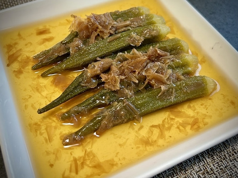 飯島農園の大長五角オクラ ビッグフィンガー 500g