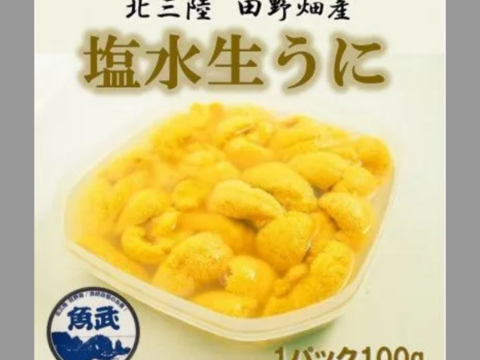 北三陸たのはた産　塩水ウニ 100g