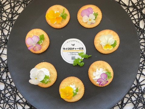 数量限定‼　チャービル2ｇ+エディブルフラワーMIX10輪 セット