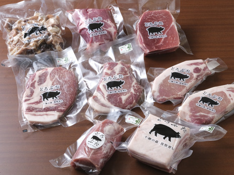 【全部位味わえる】十勝の森放牧豚どろぶたの半頭セット（大容量・約2330g）