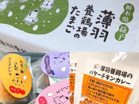 【春の贈り物】Cセット：薄羽養鶏場のたまごの詰め合わせ