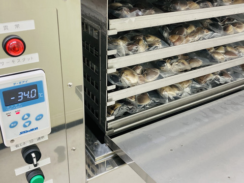 液体冷凍はまぐり　1個30-60 g（中小）　   約500g×8パック