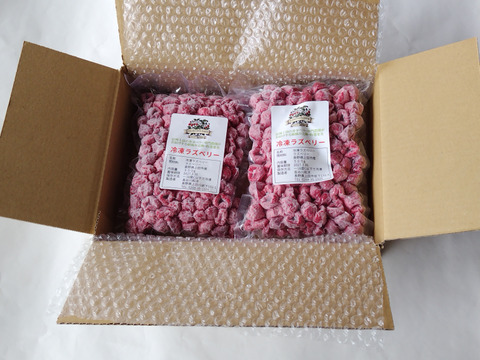 長野県産真空パック入り冷凍ラズベリー１㎏