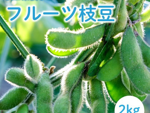【早期早割予約】枝豆　味風香　フルーツ枝豆　２０００ｇ　秋田県　横手市産　まるで果物！甘くておいしい　産地直送　農家直送　朝採れ