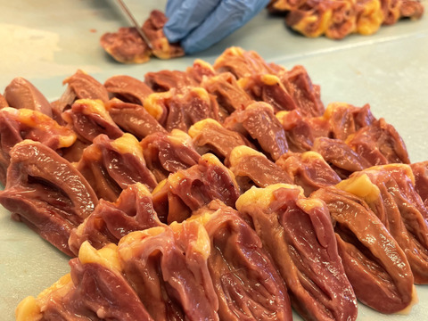 さつま極鶏大摩桜　こころカット単品（冷凍）加熱用