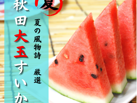 夏丸スイカ 大玉【 1玉入り 】6kg以上 家庭用から贈答可能 秋田県産 スイカ お盆 フレッシュスイカ 夏の風物詩 ギフト お中元 夏丸 暑中見舞い 美味しい 甘い スイカ  糖度14