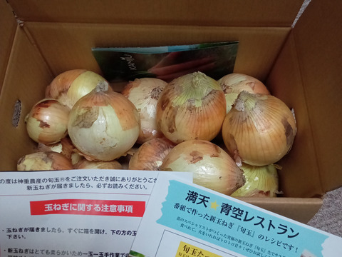5月より発送【訳あり】満点☆青空レストラにでました！生がおいしい　神重農産の新玉ねぎ「旬玉」5㎏