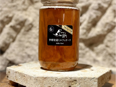 蜂蜜『宇都宮産ミルフィオーリNo.6』450g　（6月蜜）