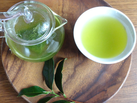 《たっぷり得用サイズ》TeaBag まろやか緑茶！ 特上深蒸しかぶせ茶【葉月】ティーパック（LLサイズ　３ｇ×６０コ）（農薬・化学肥料・除草剤不使用）自然素材パック使用♡