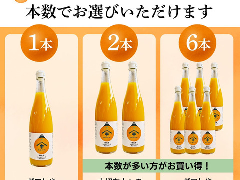 無添加 みかんジュース 寿太郎 100％ストレート 生搾りミカン 静岡県産 濃厚プレミアム 720ml×2本