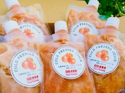兵庫県産高糖度ミニトマト　コールドプレスジュース（200g×5本入り・冷凍）