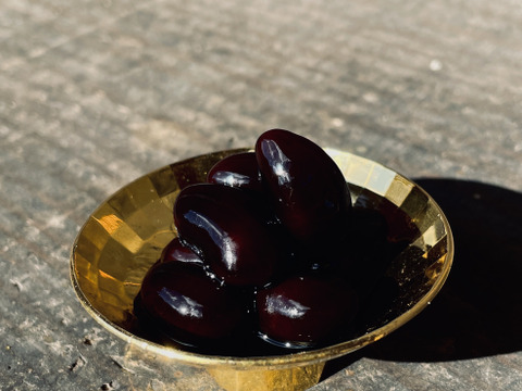 黒く艶めく甘い黒豆煮に♪A級品とB級品セット！2025年丹波篠山黒大豆 A級500g＋B級250g / レシピ付き