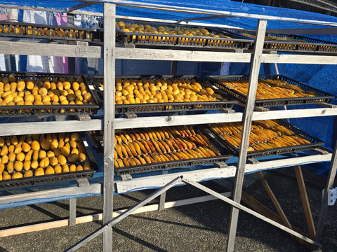 干し芋。焼き芋の干し芋。170g入りx4個セット。
小丸焼き芋を干しました。
(ネコポス発送)