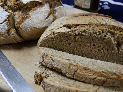 京都産自然栽培小麦（全粒粉）強力粉　5kg