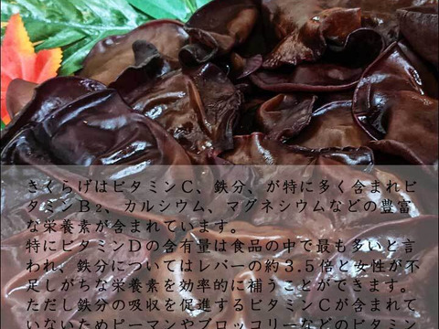 国産【生きくらげ】200g  真空パック包装 鳥取県産 八頭の木耳 きのこ キクラゲ ぷりぷり こりこりの食感 栄養たっぷり...♬