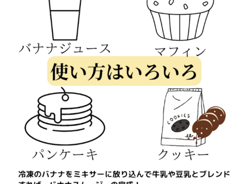 凍らせた完熟瀬戸内ばなな　1㎏（500g×２）